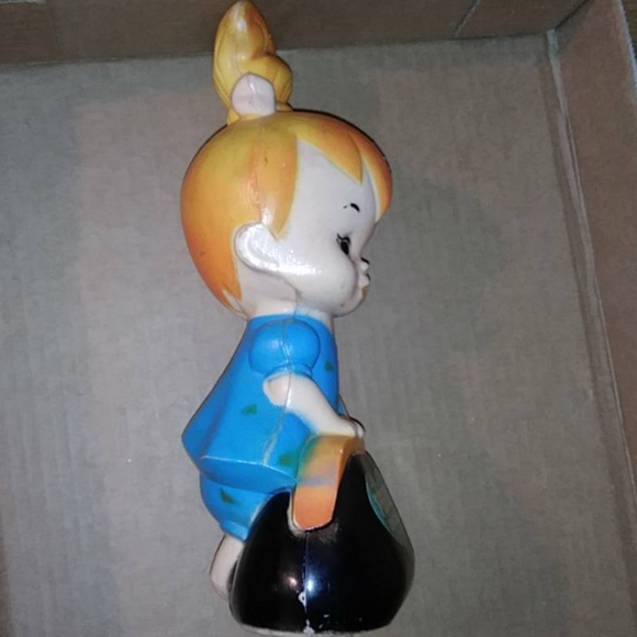 Hanna-Barbera Pebbles coin bank by Transogram - Picture 7 of 7